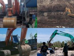 100 an Excavator Dalam Gelap PETI di Ketapang Kalbar
