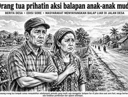 Aksi Balap di Tumbang Titi Disorot